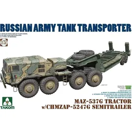 Takom TAK5004 - MAZ-537G Tractor w/CHMZAP-5247G SEMITRRAILER 1:72
