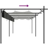 vidaXL Pergola mit Schiebedach Anthrazit 589x292x230 cm
