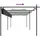 vidaXL Pergola mit Schiebedach Anthrazit 589x292x230 cm