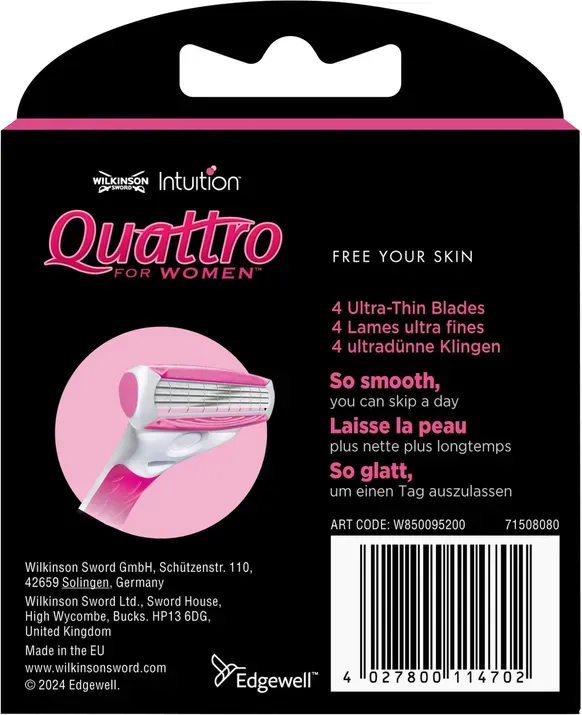 WILKINSON Quattro FOR WOMEN Klingen 6er 6 St