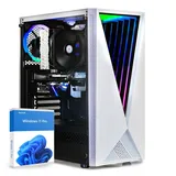 dcl24 Desktop Gaming PC AMD Ryzen 5 4500, AMD Radeon RX7600 8GB - 500GB SSD, 16GB DDR4, Zocker PC mit 6x4.1 GHz, Gamer PC mit WLAN, Windows 11 Pro