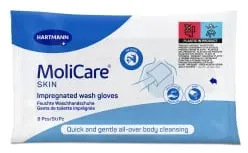 MoliCare® Skin Waschhandschuhe, alkoholfrei 995074 , 1 Karton = 24 Packungen à 8 Waschhandschuhe