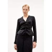 Armedangels Damen Anayaa Jacq Bluse (Größe XS, schwarz)