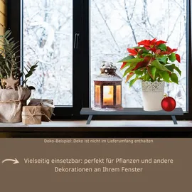 Weigla - Schwibbogenbank aus dem Erzgebirge I Grau (L/H/T):60,0cmx11,0cmx7,5cm NEU Blumenbank Unterstellbank