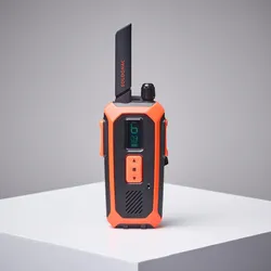 Walkie-Talkie SOLOGNAC 500 wasserdicht Reichweite max. 10 km fluoreszierendes Korallenorange No Size