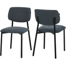 ravino A21 Esszimmerstuhl Polyester blau 4er Set