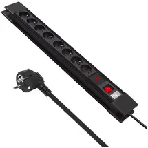 Maclean Brackets Steckdosenleiste 1,5 m Schwarz 8 St.