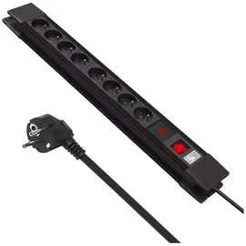 Maclean Brackets Steckdosenleiste 1,5 m Schwarz 8 St.