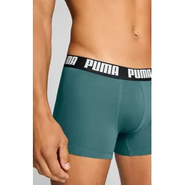 Puma Everyday Basic Boxershorts emerald ice / schwarz L 2er Pack