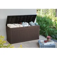 Keter Gartenbox >>Comfy<<, 270 Liter -  braun, Auflagenbox Kissenbox Gartentruhe