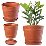 Kadax Blumentopf Ø 42 x 42 cm Terrakotta