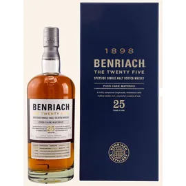 Benriach 25 Jahre Single Malt Whisky 46% vol 0,7 l Geschenkbox