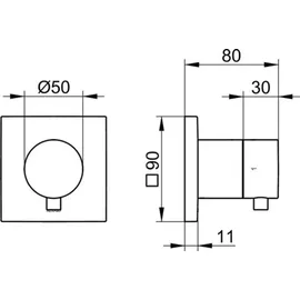 Keuco IXMO Ab- und Umstellventil 59557011002,