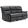 vente-unique Couchgarnitur Relax 3+2+1 - Kunstleder - schwarz