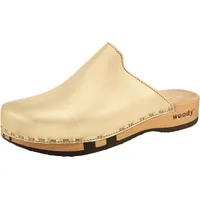 woody Damen Lea Clog, Gold, 36 EU