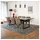 Home Deluxe Essgruppe Eckig AVENCIA inkl. U-Fuß - 240 x 120 cm Dark Oak, (7-tlg), MDF Esstisch mit U-Fuß & Esszimmerstühle für Esszimmer & Wohnzimmer braun|grau