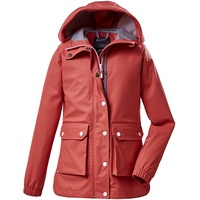 KILLTEC Mädchen Jacke/Outdoorjacke mit Kapuze, wasserdicht KOS 68 GRLS JCKT, koralle, 140, 37969-000