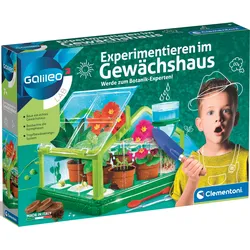 Experimentierkasten CLEMENTONI "Galileo, Experimentieren im Gewächshaus", bunt, Experimentierkästen, Kinder, Made in Europe