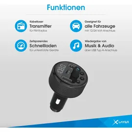 Xlayer Kfz-Ladegerät 30W mit FM-Transmitter