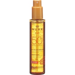 Nuxe, Sonnencreme, Huile Bronz Visage & Corps Sun Protection Factor 50 (Sonnenöl, 150 ml, 175 g)