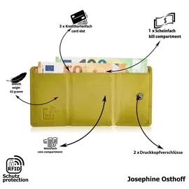 Josephine Osthoff Handtaschen-Manufaktur Josephine Osthoff Geldbörse unisex Portemonnaie grün