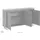 OTTO home Lagos 140 x 80 x 35 cm Braun / Weiß