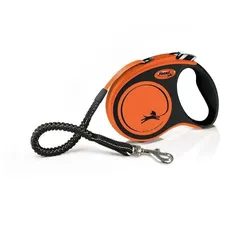 FLEXI XTREME orange Leine M 5m bis zu 35kg- Gurtband (Rabatt für Stammkunden 3%)