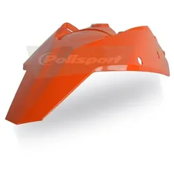 POLISPORT Kotflügel hinten + orangefarbene KTM-Seitenplatten