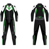 Dainese Avro 4 2PC CW Limited Edition Lederkombi Gr. 58 Schwarz Weiß Fluo Grün