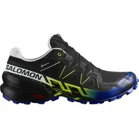 Salomon Herren Laufschuhe Salomon Speedcross 6 Gtx Black/Surf The Web/Safety Yellow UK 9,5