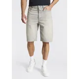 Hugo Skaterbermudas HUGO, Herren, Gr. 32, N-Gr, grau (medium grau035), Denim/Jeans, Obermaterial: 100% Baumwolle, unifarben, regular fit knielang, Hosen, Vintage grey stone washed, Regular Fit, reine Baumwolle
