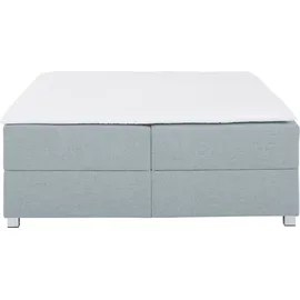 Home Affaire Boxbett HOME AFFAIRE "Alexis", blau (petrol), B:160cm L:220cm, Struktur fein (100% Polyester), Komplettbetten, ohne Kopfteil - ideal für Räume mit Dachschrägen; in 4 Breiten