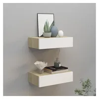 vidaXL Wandregal 40 x 23,5 x 10 cm Weiß