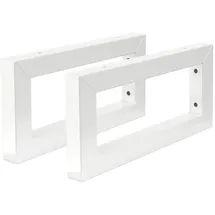 ML-Design Wandkonsole Weiß, Metall, 15x3x30 cm, Wohnzimmer, Regale, Wandboards
