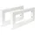 ML-Design Wandkonsole Weiß, Metall, 15x3x30 cm, Wohnzimmer, Regale, Wandboards