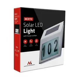 Maclean Brackets Maclean MCE172 Solar-LED-Hausnummernlampe