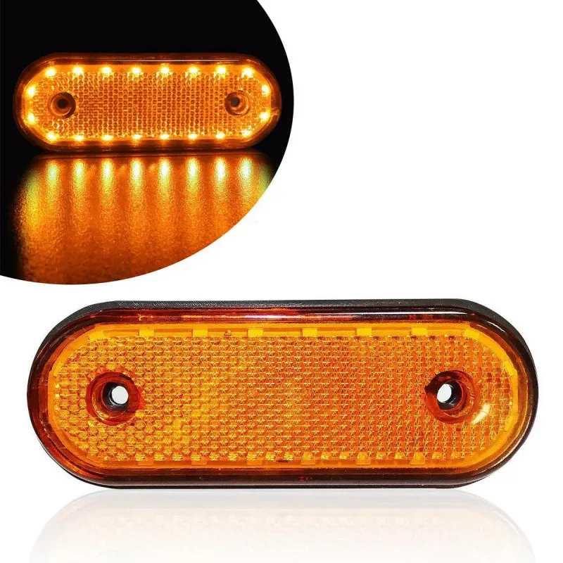 Gelbe LED-Positionsleuchte, 20 LEDs - 24 V