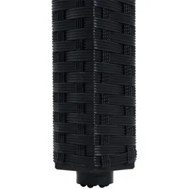 Estexo Polyrattan Sitzgruppe Gartenmöbel Set Rattan Gartenset Garten Essgruppe Schwarz