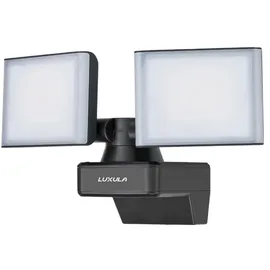 LUXULA LED Fluter Aluminium/Kunststoff 2x 15 W 3200 lm 4000 K 2 Köpfe schwarz