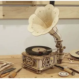 ROKR 3D-Puzzle 'Classical Gramophone' (Electric Version)