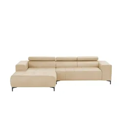 switch Ecksofa aus Mikrofaser Caro  ¦ beige ¦ Maße (cm): B: 289 H: 93 T: 175.0