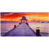 MCW Glasbild T114, Wandbild Poster Motiv, 50x100cm Steg