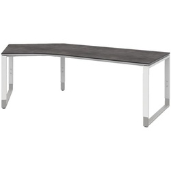 röhr Winkel-Schreibtisch »Objekt Plus« 120° Winkel links rosa, 217x82x80 cm