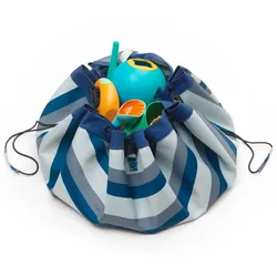 Play&Go Spielzeugsack OUTDOOR - Green Stripes