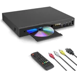 HD Blu-ray Player für TV, Kompakt Blu-ray-Disc-Player 1080P DVD-Player mit HDMI-Ausgang, AV-Ausgang, Koaxialausgang, USB-Eingang, Unterstützt Alle DVDs & Region 2 Blu-Ray-Discs, Integriertes PAL NTSC