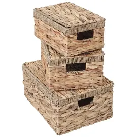 MCW Aufbewahrungsbox C23 21 x 40 x 30 cm 3-tlg. braun