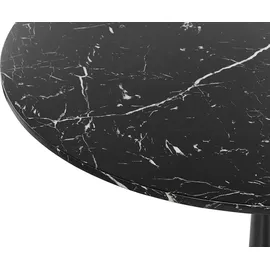 Beliani Esszimmertisch Ø 90 cm schwarz
