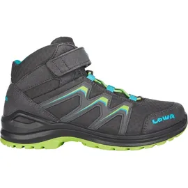 Lowa Maddox GTX Mid Kinder graphit/limone 36