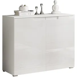 HBZ Kommode »Spice weiß hochglanz, BxHxT 100x80x40 cm«, Kommode mit 2 Türen und 2 Einlegeböden