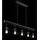 GLOBO Mina 5-flg. 14 cm schwarz matt Holz